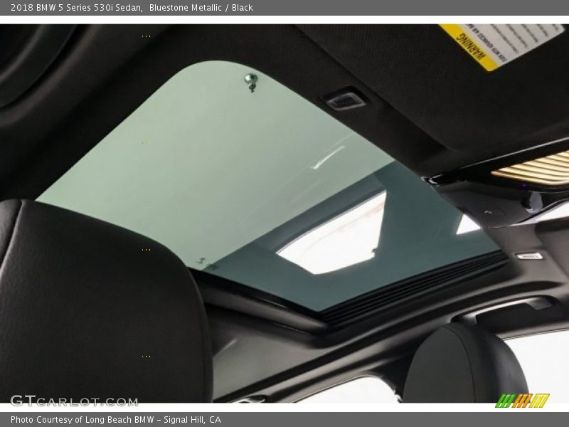Bluestone Metallic / Black 2018 BMW 5 Series 530i Sedan