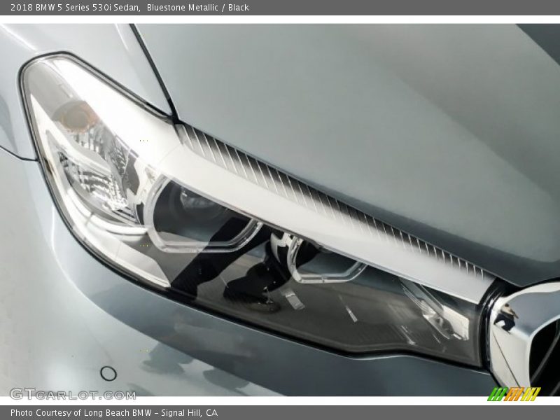 Bluestone Metallic / Black 2018 BMW 5 Series 530i Sedan