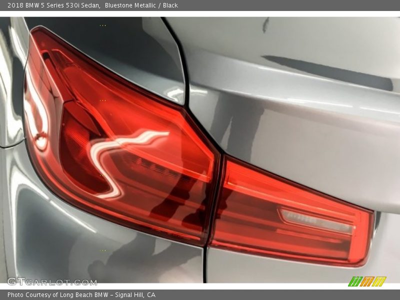 Bluestone Metallic / Black 2018 BMW 5 Series 530i Sedan