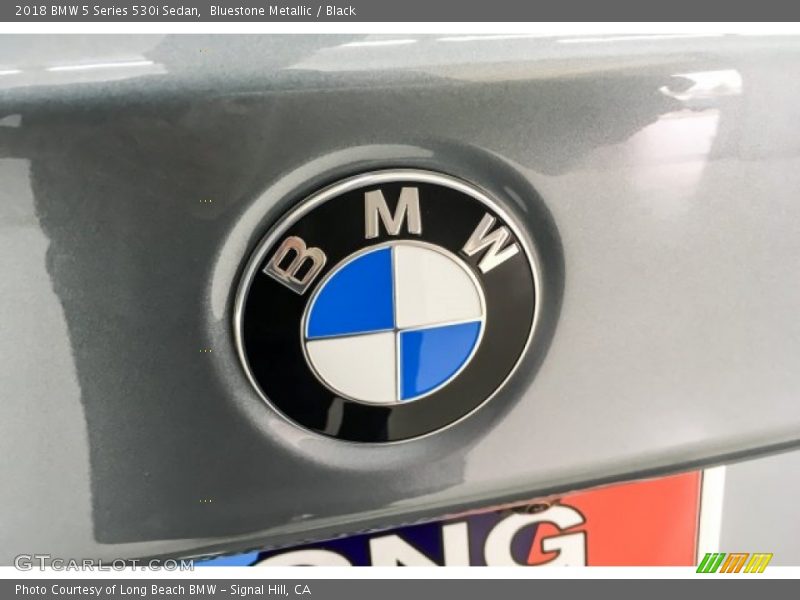 Bluestone Metallic / Black 2018 BMW 5 Series 530i Sedan