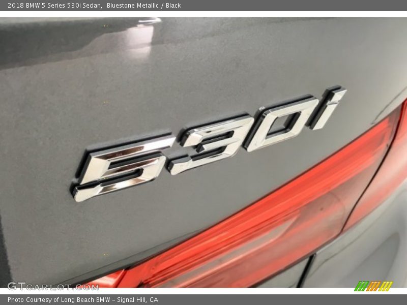 Bluestone Metallic / Black 2018 BMW 5 Series 530i Sedan