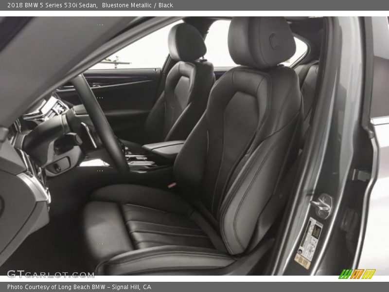 Bluestone Metallic / Black 2018 BMW 5 Series 530i Sedan