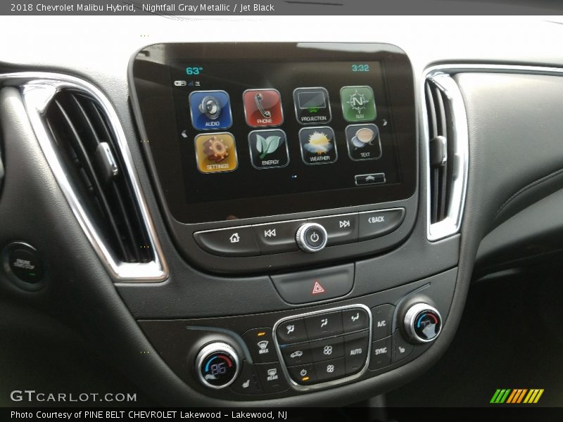 Nightfall Gray Metallic / Jet Black 2018 Chevrolet Malibu Hybrid