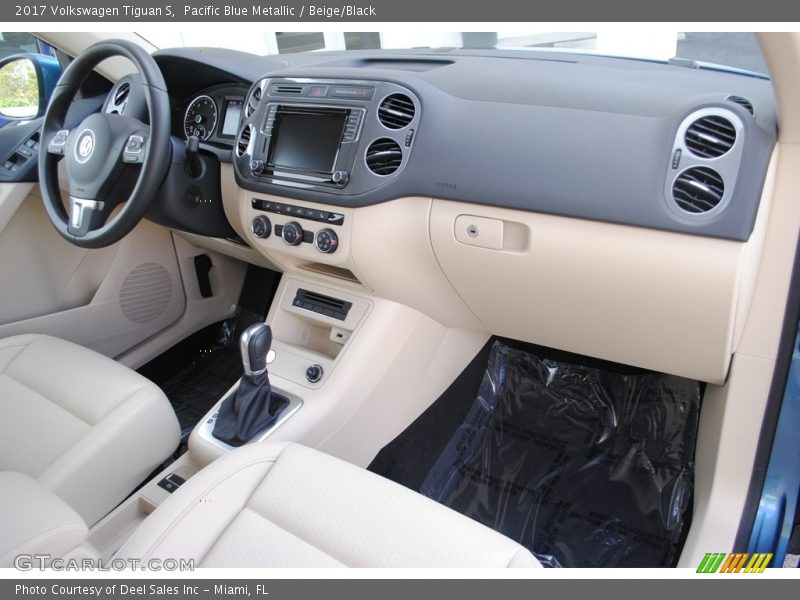 Pacific Blue Metallic / Beige/Black 2017 Volkswagen Tiguan S