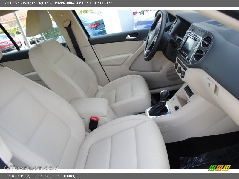 Pacific Blue Metallic / Beige/Black 2017 Volkswagen Tiguan S
