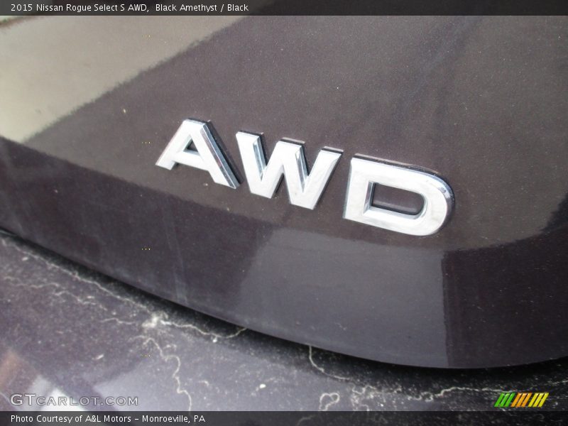 Black Amethyst / Black 2015 Nissan Rogue Select S AWD