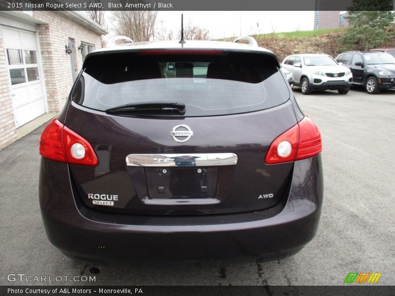 Black Amethyst / Black 2015 Nissan Rogue Select S AWD