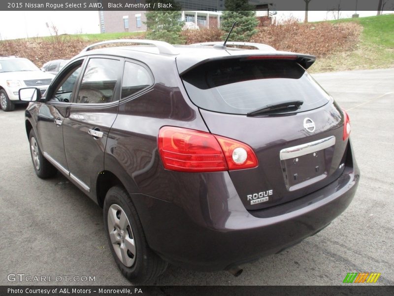 Black Amethyst / Black 2015 Nissan Rogue Select S AWD