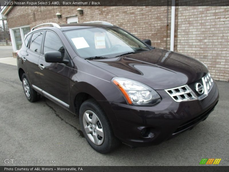 Black Amethyst / Black 2015 Nissan Rogue Select S AWD
