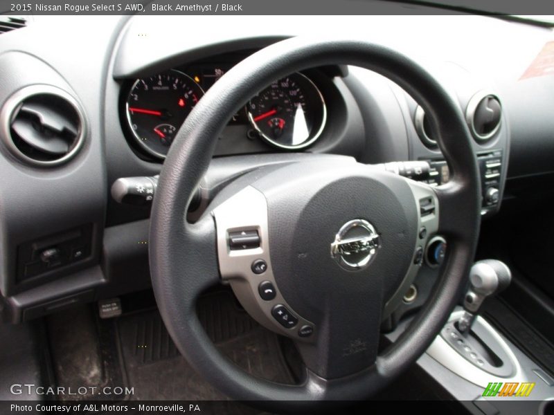 Black Amethyst / Black 2015 Nissan Rogue Select S AWD
