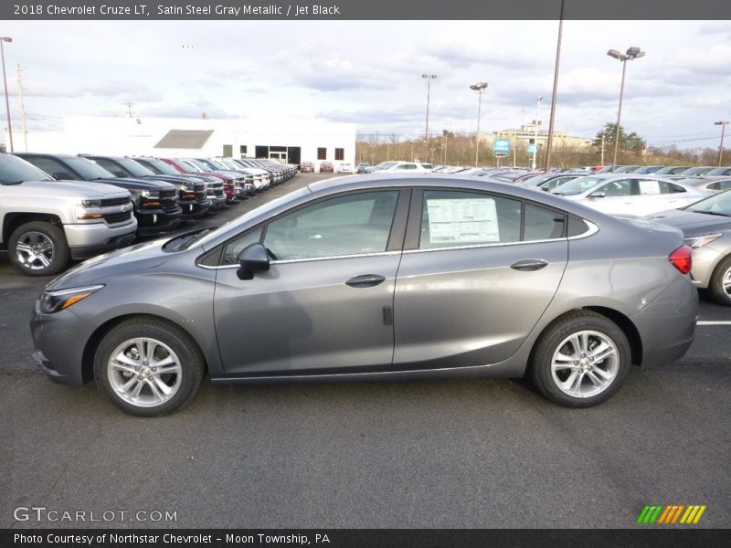 Satin Steel Gray Metallic / Jet Black 2018 Chevrolet Cruze LT