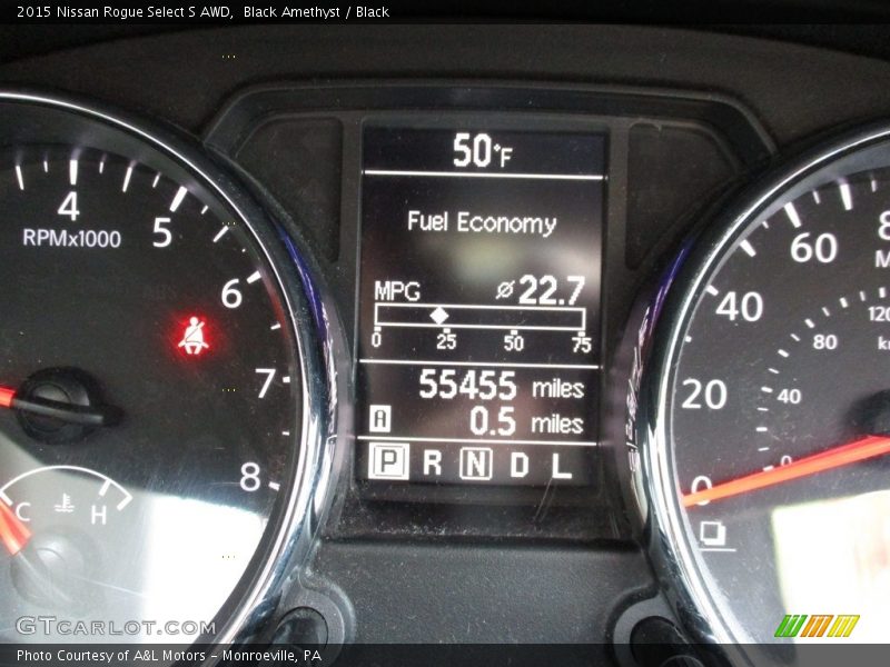 Black Amethyst / Black 2015 Nissan Rogue Select S AWD