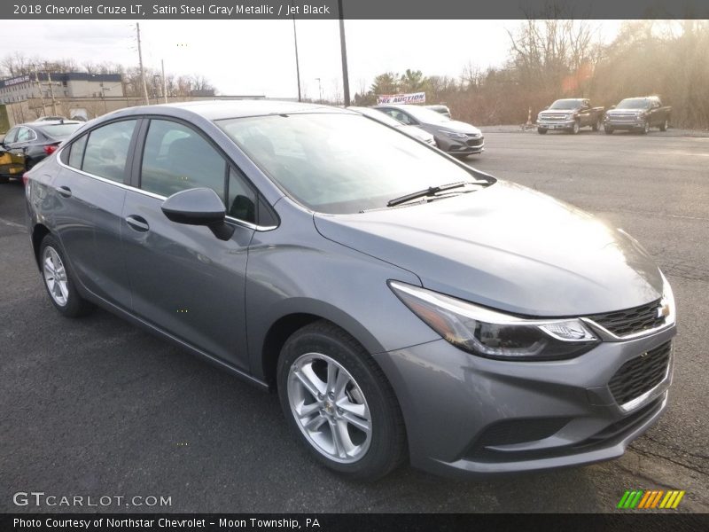 Satin Steel Gray Metallic / Jet Black 2018 Chevrolet Cruze LT