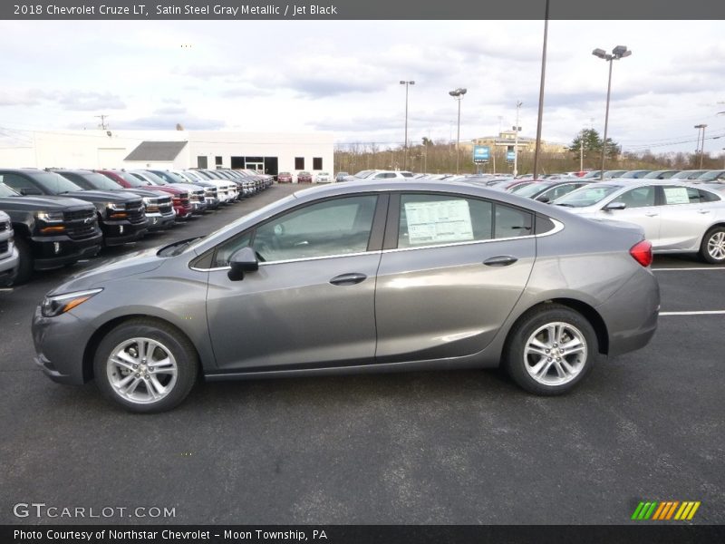 Satin Steel Gray Metallic / Jet Black 2018 Chevrolet Cruze LT