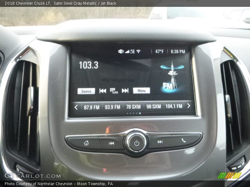 Satin Steel Gray Metallic / Jet Black 2018 Chevrolet Cruze LT