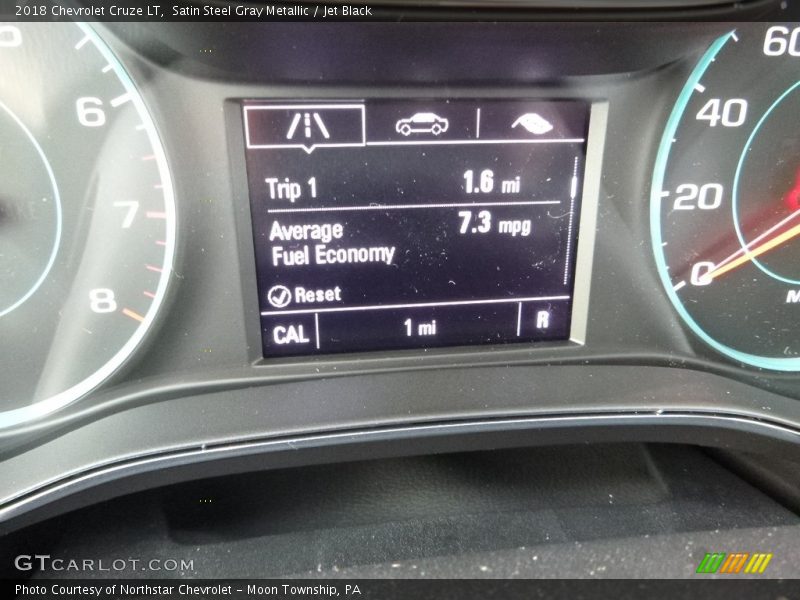 Satin Steel Gray Metallic / Jet Black 2018 Chevrolet Cruze LT