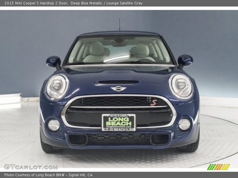 Deep Blue Metallic / Lounge Satellite Gray 2015 Mini Cooper S Hardtop 2 Door