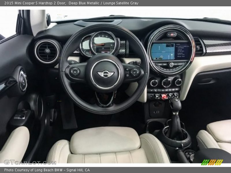 Deep Blue Metallic / Lounge Satellite Gray 2015 Mini Cooper S Hardtop 2 Door