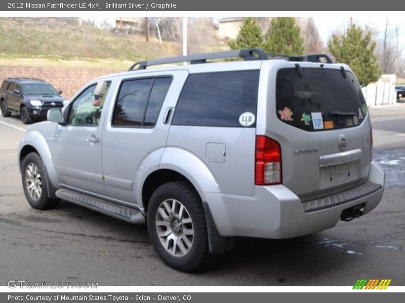 Brilliant Silver / Graphite 2012 Nissan Pathfinder LE 4x4