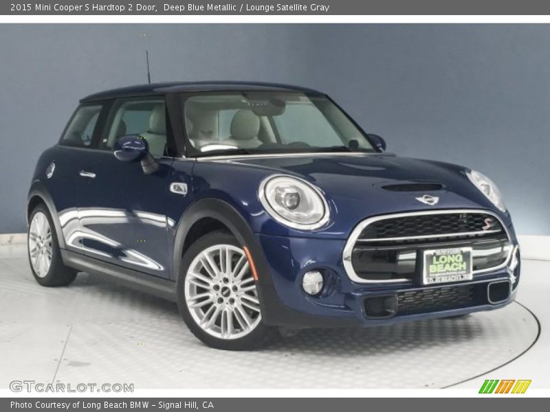 Deep Blue Metallic / Lounge Satellite Gray 2015 Mini Cooper S Hardtop 2 Door
