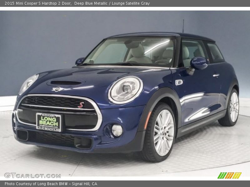 Deep Blue Metallic / Lounge Satellite Gray 2015 Mini Cooper S Hardtop 2 Door