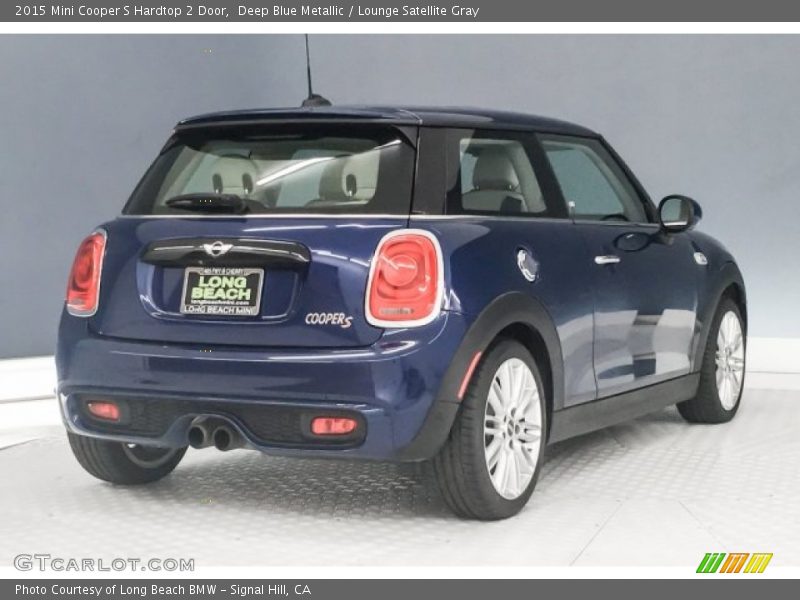 Deep Blue Metallic / Lounge Satellite Gray 2015 Mini Cooper S Hardtop 2 Door