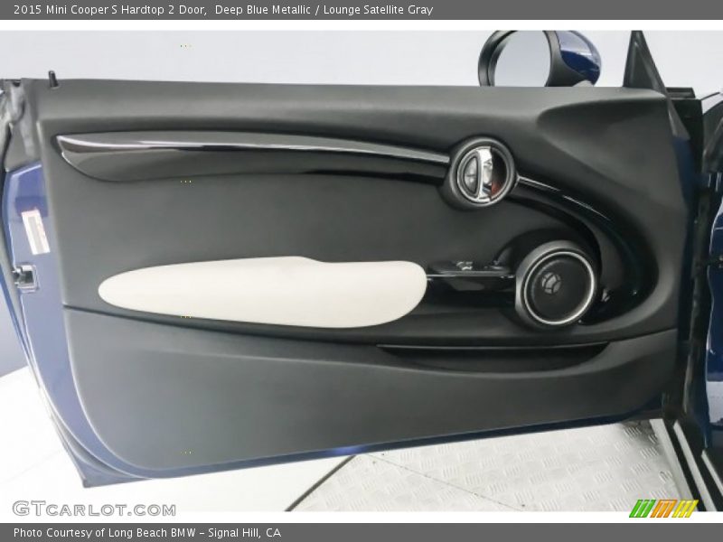 Deep Blue Metallic / Lounge Satellite Gray 2015 Mini Cooper S Hardtop 2 Door
