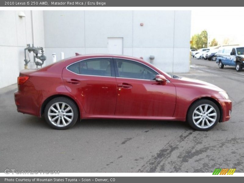 Matador Red Mica / Ecru Beige 2010 Lexus IS 250 AWD