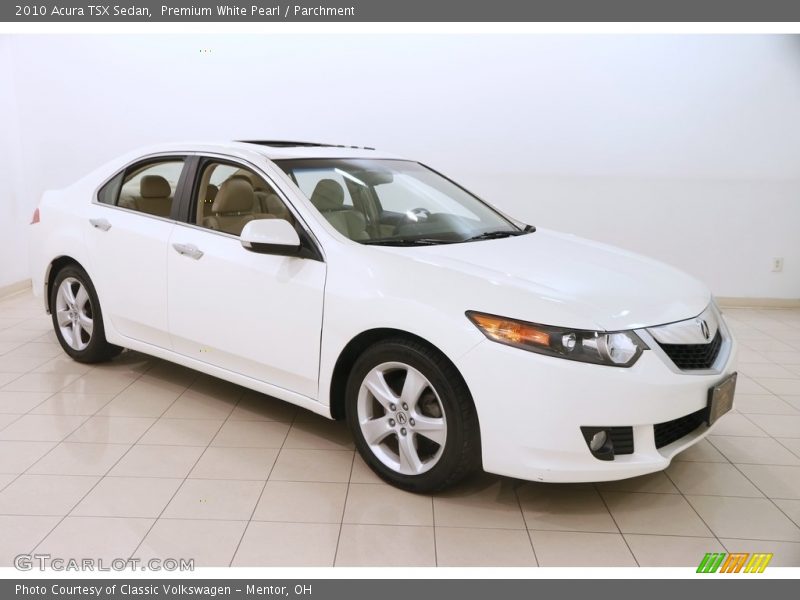 Premium White Pearl / Parchment 2010 Acura TSX Sedan