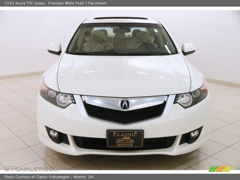 Premium White Pearl / Parchment 2010 Acura TSX Sedan