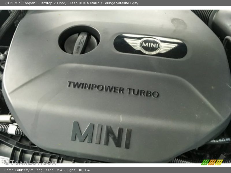 Deep Blue Metallic / Lounge Satellite Gray 2015 Mini Cooper S Hardtop 2 Door