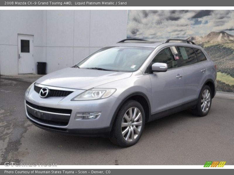 Liquid Platinum Metallic / Sand 2008 Mazda CX-9 Grand Touring AWD