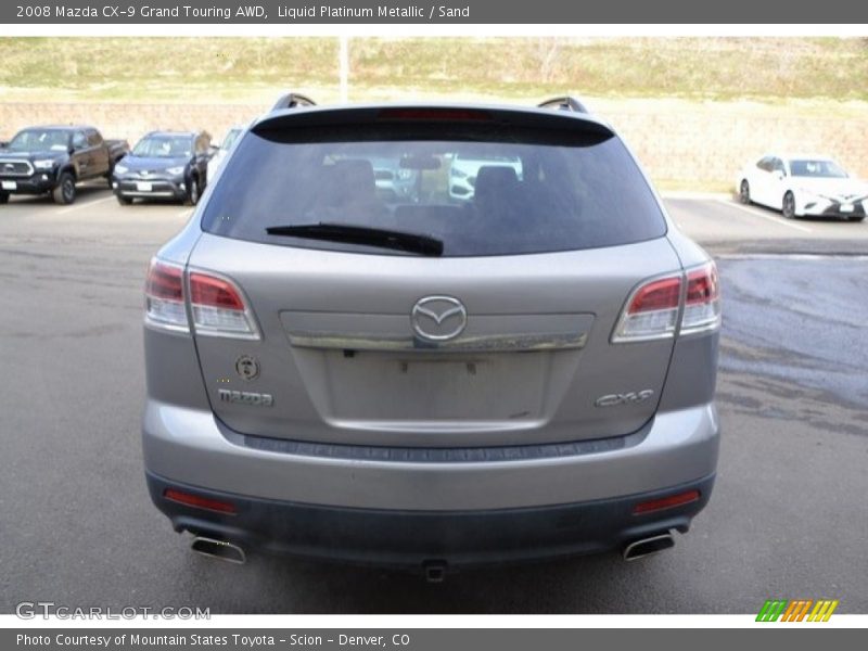 Liquid Platinum Metallic / Sand 2008 Mazda CX-9 Grand Touring AWD