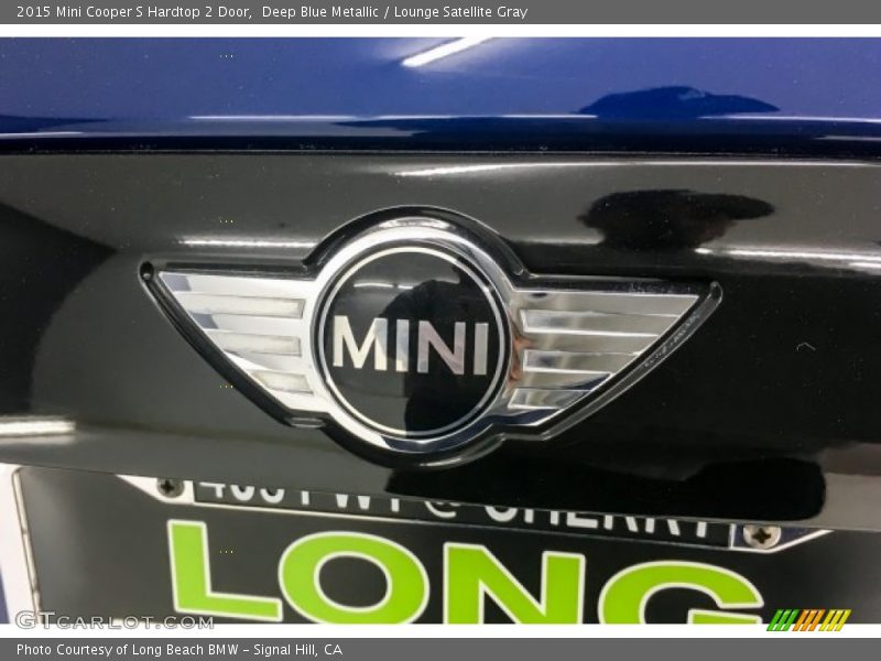 Deep Blue Metallic / Lounge Satellite Gray 2015 Mini Cooper S Hardtop 2 Door