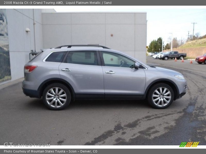 Liquid Platinum Metallic / Sand 2008 Mazda CX-9 Grand Touring AWD