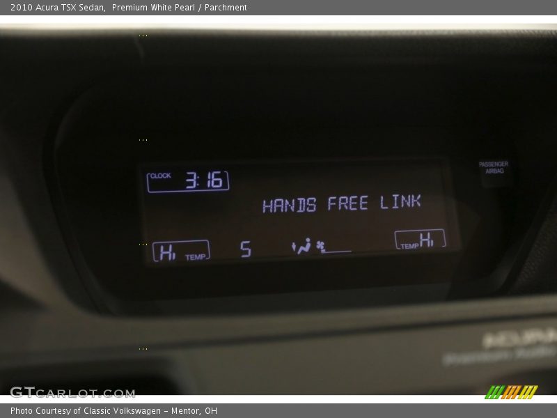 Premium White Pearl / Parchment 2010 Acura TSX Sedan