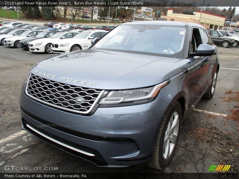 Byron Blue Metallic / Light Oyster/Ebony 2018 Land Rover Range Rover Velar S