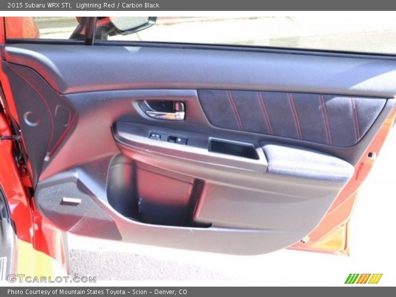 Lightning Red / Carbon Black 2015 Subaru WRX STI