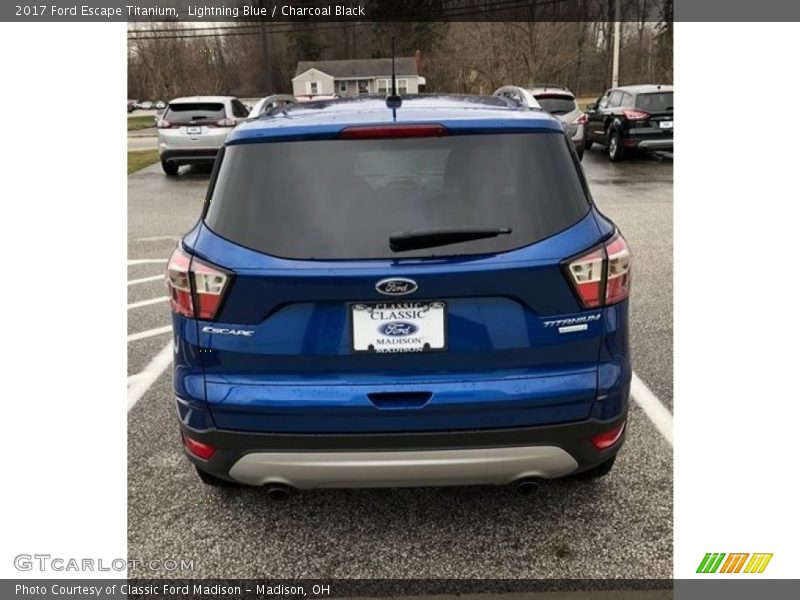 Lightning Blue / Charcoal Black 2017 Ford Escape Titanium