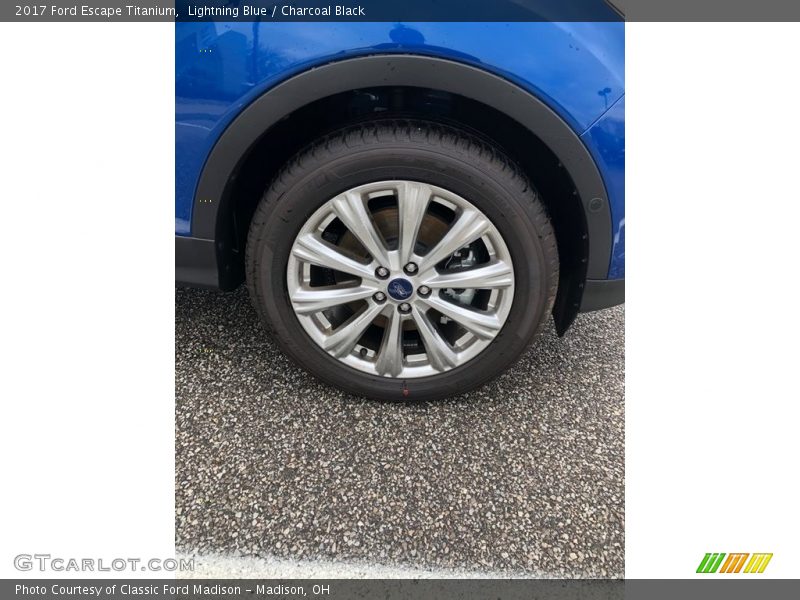Lightning Blue / Charcoal Black 2017 Ford Escape Titanium