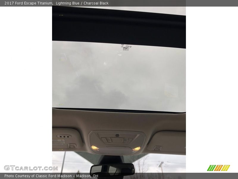 Lightning Blue / Charcoal Black 2017 Ford Escape Titanium