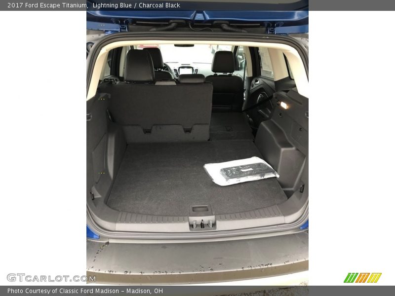 Lightning Blue / Charcoal Black 2017 Ford Escape Titanium