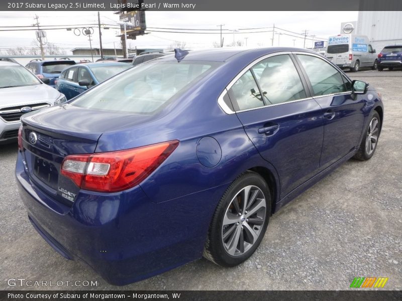 Lapis Blue Pearl / Warm Ivory 2017 Subaru Legacy 2.5i Limited