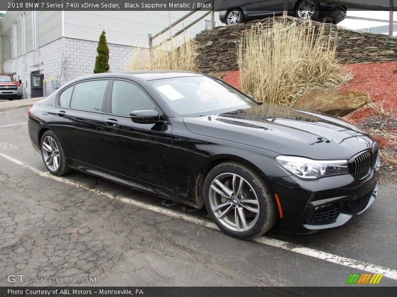 Black Sapphire Metallic / Black 2018 BMW 7 Series 740i xDrive Sedan