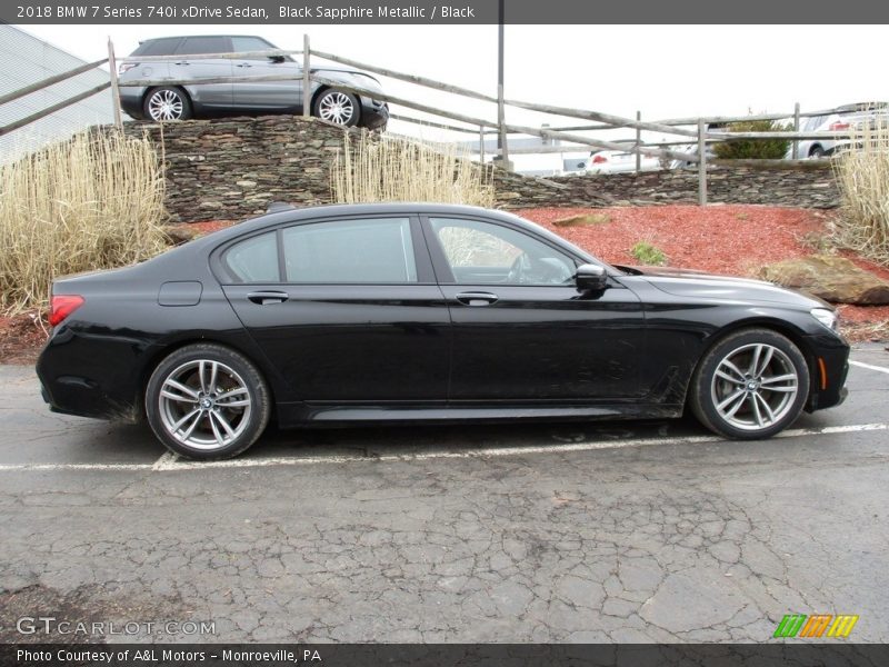 Black Sapphire Metallic / Black 2018 BMW 7 Series 740i xDrive Sedan