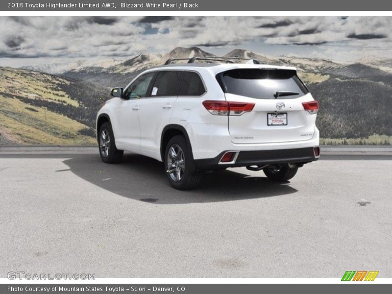 Blizzard White Pearl / Black 2018 Toyota Highlander Limited AWD