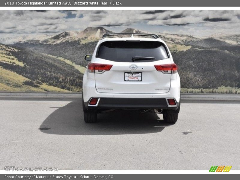 Blizzard White Pearl / Black 2018 Toyota Highlander Limited AWD