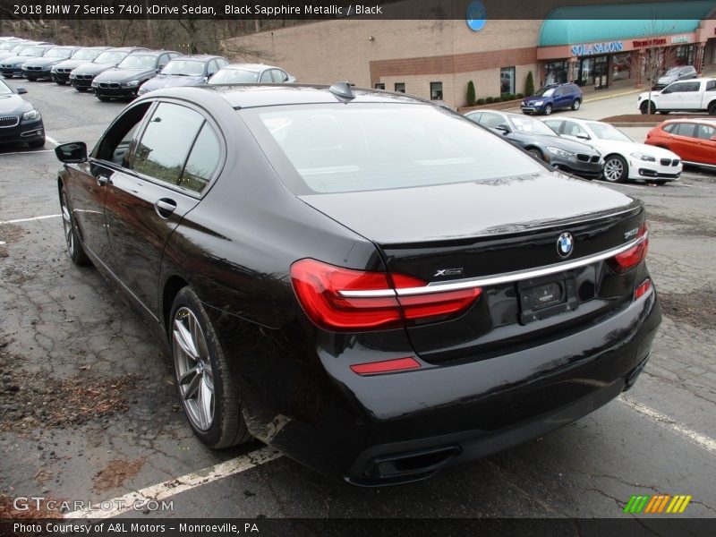 Black Sapphire Metallic / Black 2018 BMW 7 Series 740i xDrive Sedan