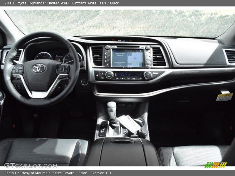 Blizzard White Pearl / Black 2018 Toyota Highlander Limited AWD