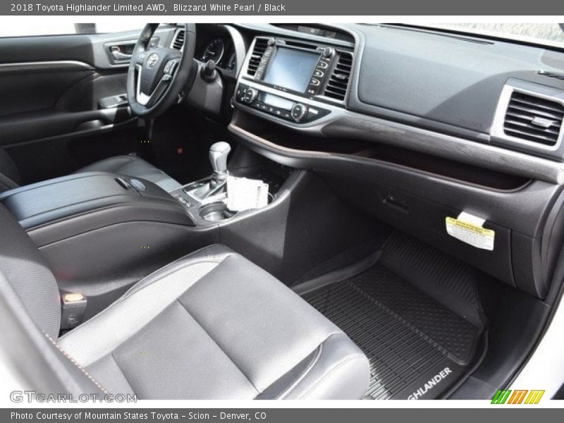 Blizzard White Pearl / Black 2018 Toyota Highlander Limited AWD